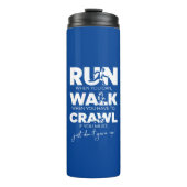 'Rennen... Loop... Kruipen... Geef het niet op!’ Thermosbeker (Voorkant)