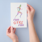 Rennen meisje, rennen flyer (Hand)