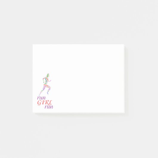 Rennen meisje, rennen post-it® notes (Voorkant)