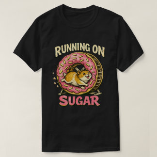 “Rennen op Suiker” Hyper Hamster ontwerp T-shirt