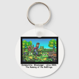 Rennen Van De Stierkikkers Grappige Cadeaus/Verzam Sleutelhanger