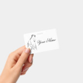 Rennend paard in zwarte kleur badge (Handheld)