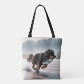 Rennende Hond Tas (Achterkant)
