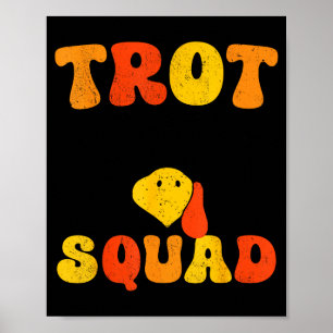 Rennende kalkoen Sungles drafploeg Thanksgiving _1 Poster