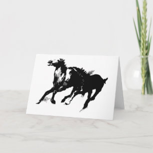 Rennende paarden kaart