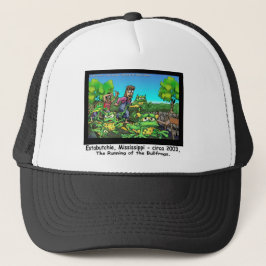 Rennende Stierkikkers Grappige Cadeaus/Verzamelobj Trucker Pet