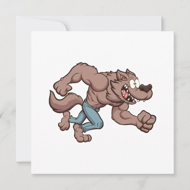 Rennende weerwolf (Voorkant)