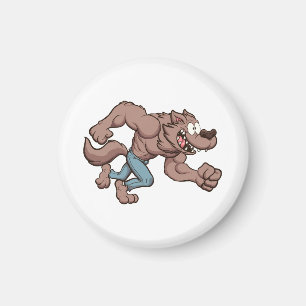 Rennende weerwolf magneet