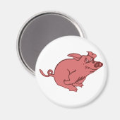 rennendes Schwein running pig Magneet (Voorkant / Achterkant)