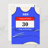 Renner Blauw Briefkaart (Voorkant / Achterkant)