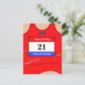 Renner Rood Briefkaart (Staand voorkant)