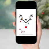 Rennes abstraits de cartes de Noël modernes en bla