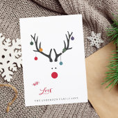 Rennes abstraits de cartes de Noël modernes en bla