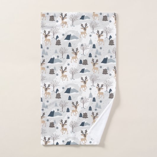 rennes de Noël (Serviette à main)