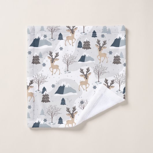 rennes de Noël (Gant de toilette)