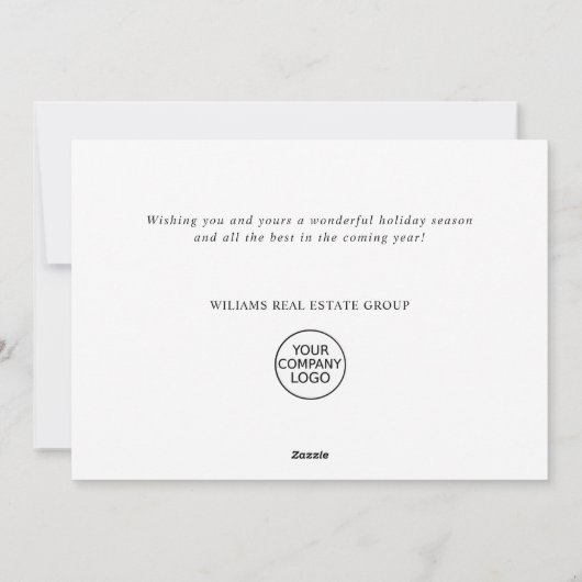 Rennes drôles Joyeux Noël Carte de vœux d'entrepri (Dos)