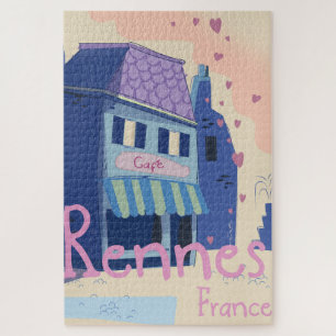 Rennes France cartoon Legpuzzel