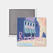 Rennes France  cartoon Magneet (Voorkant / Achterkant)