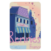 Rennes France  cartoon Magneet (Verticaal)