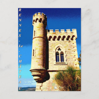 Rennes le Chateau Tour Magdala poster Briefkaart