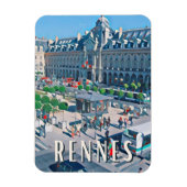 Rennes Photo Vintage Magneet (Verticaal)