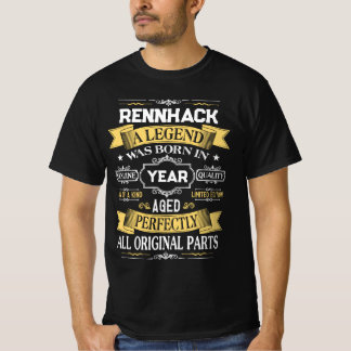 RENNHACK Een Legende Werd Geboren In Jaar T-shirt