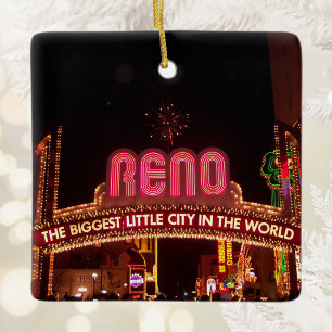 Reno bord dubbelzijdige foto keramisch ornament