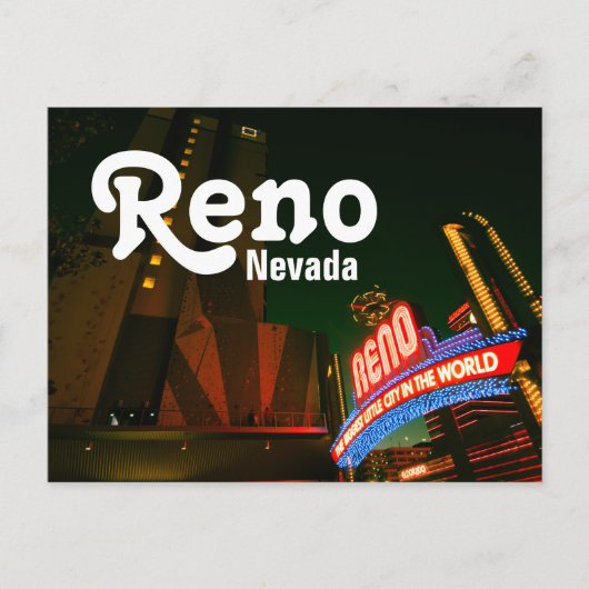 Reno Downtown Briefkaart - Whitney Peak (Voorkant)