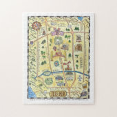 Reno Handgetekende Map Puzzle Legpuzzel (Verticaal)