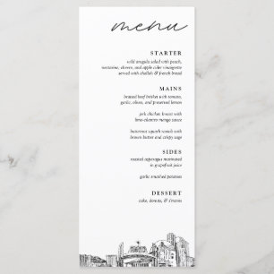 Reno Mariage Dinner Menu