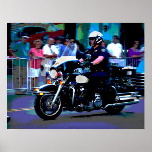 Reno Motorcycle Policeman Poster