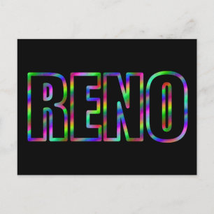 RENO Neon Briefkaart