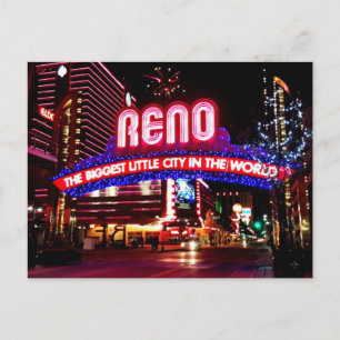 Reno, Nevada à la carte postale de nuit