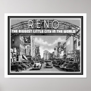 Reno Nevada, de  jaren '40 Poster