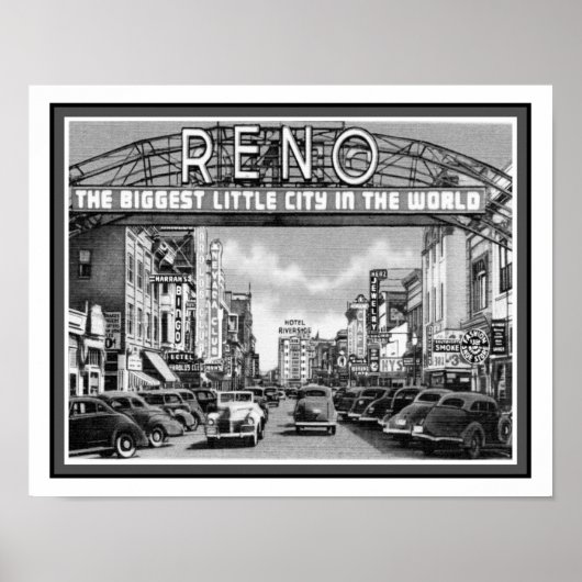 Reno Nevada, de  jaren '40 Poster (Voorkant)