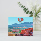 Reno Nevada Downtown  platte Kaart (Staand voorkant)