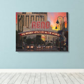 Reno, Nevada, Impressionisme Style Canvas Afdrukke (Insitu (Houten vloer))