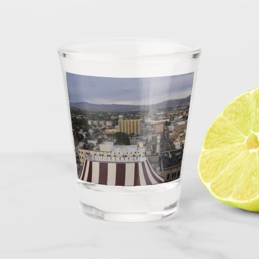 Reno, Nevada Shot Glass Glas (Voorkant)