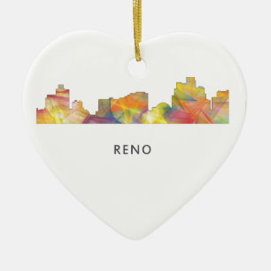 RENO, NEVADA SKYLINE WB1 - KERAMISCH ORNAMENT