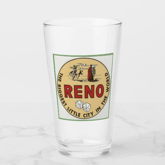 Reno Nevada - Verre Vintage voyage (Devant)