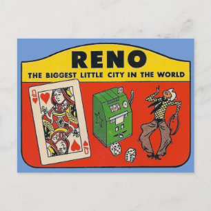 Reno Nevada Vintage Travel - Briefkaart