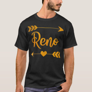 RENO NV NEVADA Funny City Home Roots USA Women Gif T-shirt