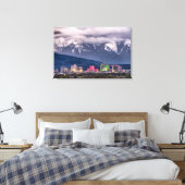 Reno Skyline op een Stormy April Evening Canvas Afdruk (Insitu (Slaapkamer))