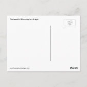 Reno Skyline pour carte postale de nuit (Dos)