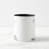 Reno Skyline Sketch Simple Mug de mariage personna (Centre)