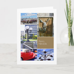 Reno stad, Nevada, foto-collage Kaart