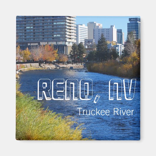 Reno / Truckee River in het centrum Magneet (Voorkant)