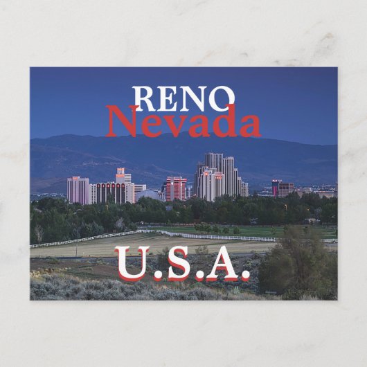 Reno U.S.A. Carte postale (Devant)