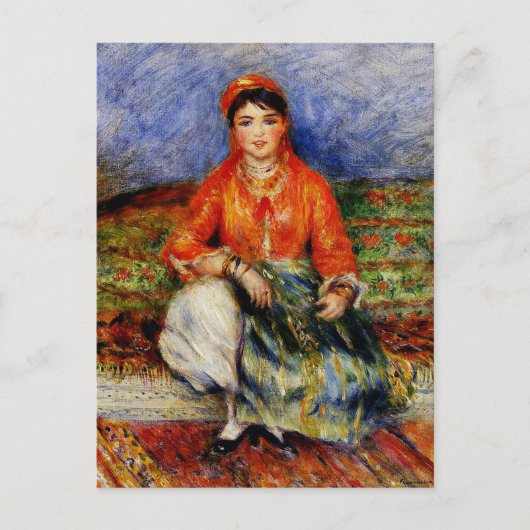 Renoir - Algerijns meisje Briefkaart (Voorkant)