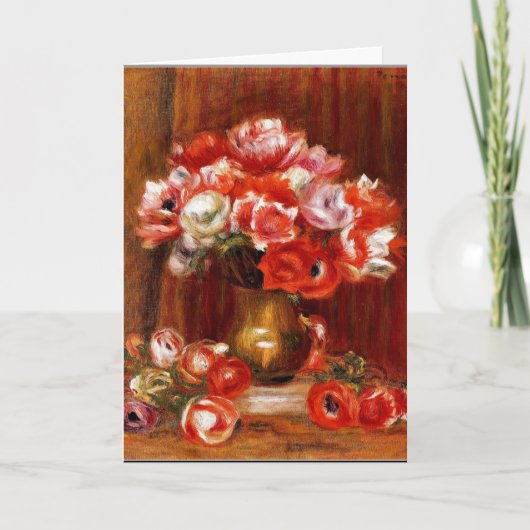 Renoir - Anemones, 1909 Kaart (Voorkant)